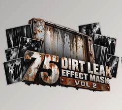 75 DIRT LEAK EFFECT MASK - VOL 2 by Artstation (4K SEAMLESS TILEABLE)