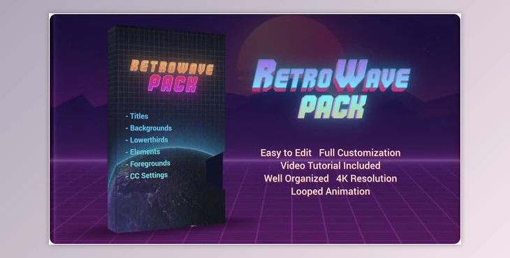 Download Retro Wave Pack (Videohive 28786036) - AE Project