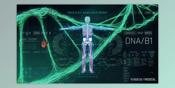 Download HUD Medical Pack (Videohive 25228275) - AE Project