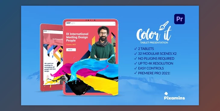 Download Color it Tablet Presentation for Premiere Pro (Videohive 31823039) - PR Project