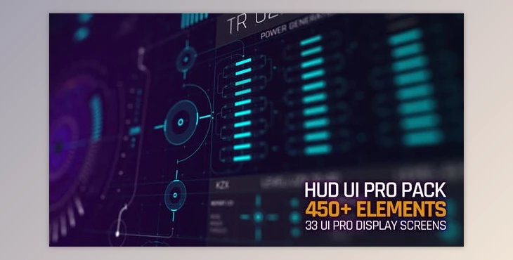 Download HUD UI Pro Pack (Videohive 23822700) - AE Project