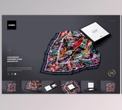 Download Lightweight Cashmere Scarf Mockup By creatsy5 (psd)