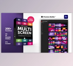 Download Multiscreen Transitions for Premiere Pro (Videohive 32305213)