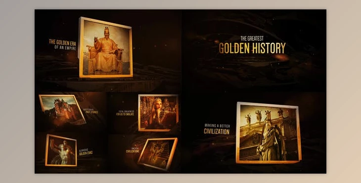 Download The Golden History (Videohive 23719049) - AE Project
