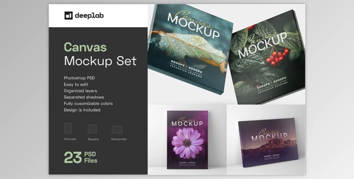 Download Canvas Mockup Set By Deeplab