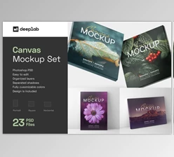 Download Canvas Mockup Set By Deeplab