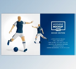 Download Soccer Uniform Mockup Template - Animated Mockup PRO (Videohive 32951539) - AE Project