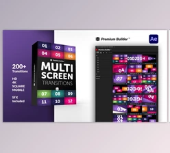 Download Multiscreen Transitions (Videohive 32322399) - AE Project