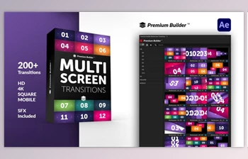 Download <span class='badge badge-warning'>Multiscreen</span> Transitions (Videohive 32322399) - AE Project