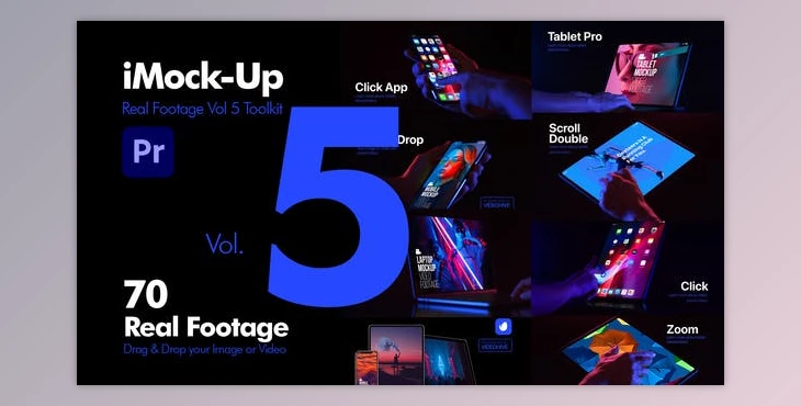 Download iMock-Up Real Footage Vol 5 Toolkit for Premiere Pro (Videohive 31763091) - PR Project