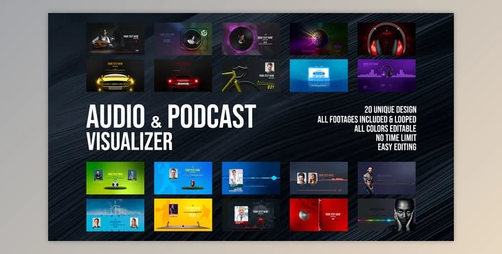 Download Audio and Podcast Visualizer (Videohive 33544075) - AE Project