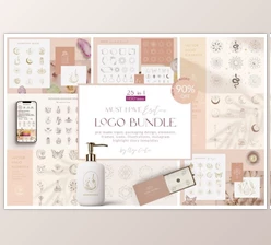 Download Logo Bundle ~ Mystic Designs By Olya Creative (EPS 10, SVG, AI, PNG, JPG, PDF)