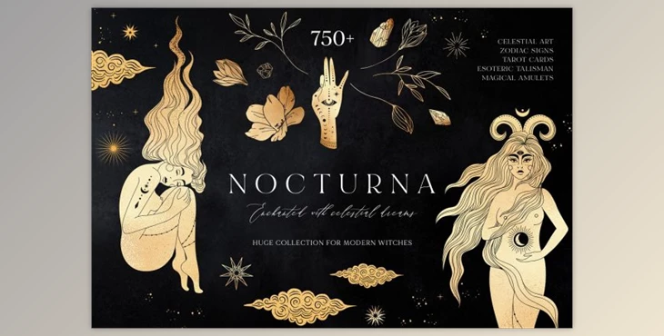 Download NOCTURNA Hidden Secrets Collection By Muse Art (PNG, EPS, JPG)