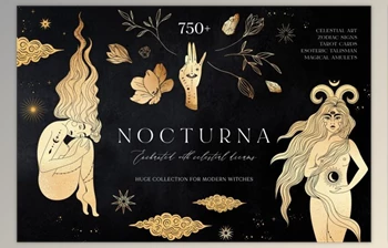 Download NOCTURNA Hidden Secrets <span class='badge badge-warning'>Collection</span> By Muse Art (PNG, EPS, JPG)
