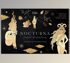 Download NOCTURNA Hidden Secrets Collection By Muse Art (PNG, EPS, JPG)
