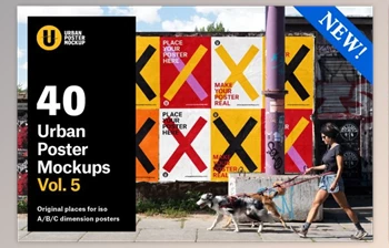 Download Urban Poster Mockup VOL.5 (<span class='badge badge-warning'>JPG</span>, ZIP)